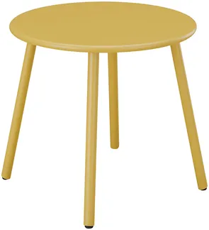 Vente-unique - MIRMANDE Gartensitzgruppe Metall Gelb - B 50 cm x H 44,5 cm x L 50 cm