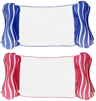 Diyarts Luftmatratze, (Premium 4-in-1 Aufblasbare Wasserhängematte, 2-St, Poolmatratze mit ergonomischen Design), Große Lastkapazität, Kompakt & Tragbar, für Pool und Strand