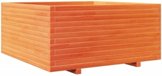 vidaXL Pflanzkübel Wachsbraun 100x100x49,5 cm Massivholz Kiefer 3282541