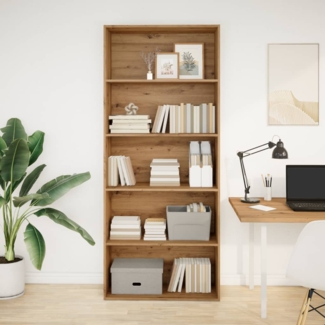 vidaXL Bücherregal Artisan-Eiche 80x30x189 cm Holzwerkstoff 3314677