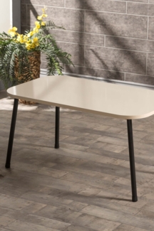 Couchtisch mit Metallbeinen 90 x 50 cm Spanplatte/metall/pvc 89321746 [en. casa]