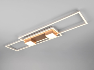 Trio Leuchten LED Deckenleuchte Albany 37W, warmweiß-kaltweiß, coffee