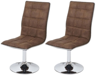 MCW Esszimmerstuhl MCW-C41-2-h Stoff (Set, 2 St), 2er-Set, 360° drehbar, Sitzhöhe variabel verstellbar, Fußbodenschoner