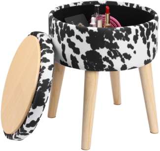 Navaris Sitzhocker Sitzhocker - Sitzhocker mit Stauraum - Ottoman - Aufbewahrungshocker (1 St)