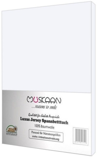 Müskaan Spannbettlaken Jersey Spannbettlaken, Baumwolle, (1 Stück), mit Gummizug