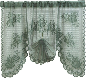 Refttenw Gardine Spitzenbedruckte Vorhänge, Trennvorhänge,Vorhang,halbtransparent