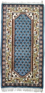 Morgenland Orientteppich - 160 x 90 cm - hellblau