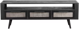 Novasolo Nordic Mindi Rattan TV-Regal 3 Schubladen