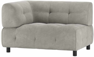 Modulsofa Louis aus Chenille Links, Grau