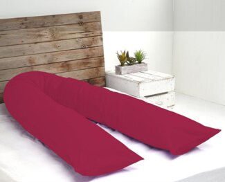 Heimtex Seitenschläferkissen 12ft U-Schwangerschaftskissen, 3kg Weiche Hohlfaser, Made in Germany
