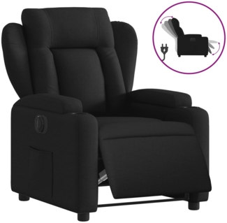 vidaXL Relaxsessel Elektrisch Schwarz Stoff 3204460