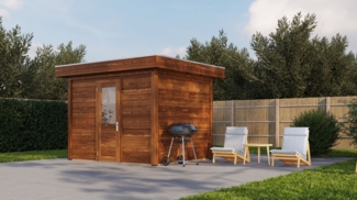 Lugarde Select Modern Gartenhaus Hannover 300x250cm - Braunes Öl
