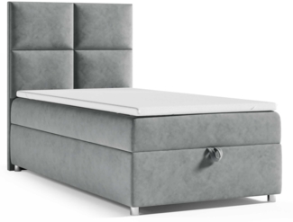 Best for Home Boxspringbett mit Bettkasten Trinity K2 Single Bonell-Matratze inkl. 7 cm Topper (Einzelbett, Hotelbett, Polsterbett gepolstertes Kopfteil, Jugendbett, Kinderbett versch. Größen, 70x200 80x200 90x200 100x200 cm), verschiedene Liefermöglic...