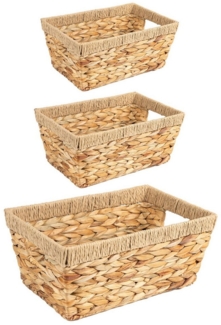 IDIMEX Aufbewahrungskorb SINTRA (Set), Flechtkorb 3er Set, Regalkorb, Aufbewahrung
