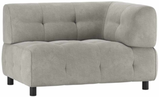 Modulsofa Louis aus Chenille Rechts, Grau