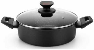 Kasserolle Monix TITAN ROCK Ø 20 cm Schwarz Geschmiedetes Aluminium