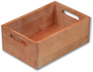 KESPER 18410 Stapelkiste / Allzweckkiste 30 x 20 x 13 cm, Buchenholz / Holzkiste