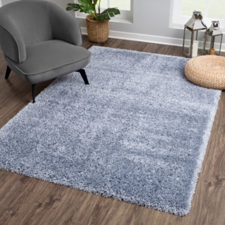 Sanat Hochflor-Teppich Porto, rechteckig, Höhe: 45 mm, Wohnzimmer, Langflor, Shaggy, auch als Läufer