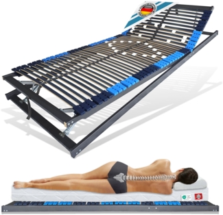 Lattenrost mit Schulteranpassung 80x200cm, 42 Leisten Kopf & Fußverstellung