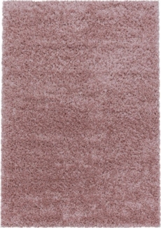 Homtex Hochflor-Teppich, 60 x 110 cm, Runde Hochflor Teppich - Flauschiger Langflor Shaggy Teppich