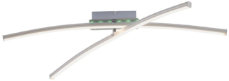 JUST LIGHT 11255-55 LED Deckenleuchte stahlfarben RGBW