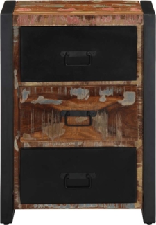 vidaXL Schubladenschrank Mehrfarbig 50 x 35 x 70 cm Massivholz Altholz 4013584