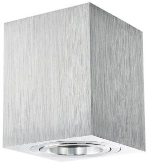 Heitronic Nr. 500736-HE Aufbauleuchte ADL8001 Eckig schwenkbar aluminium GU10