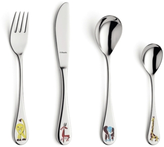 Amefa SAFARI Kinderbesteck Set 4-teilig hochglanzpoliert