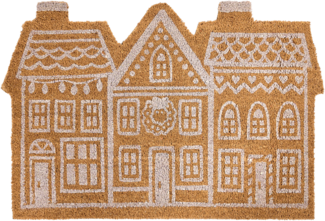 Fußmatte MUHIKAP Naturfarben 60 x 90 cm Weihnachtsmotiv Kokosfasern