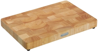 Zassenhaus Hackblock Schneidebrett 45x30 cm | Gummibaum