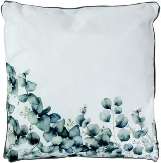 Outdoor Kissen EUKALYPTUS 45x45cm Sitz Deko Garten Bezug Wasserabweisend weiß