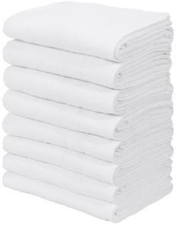 my home Handtuch Set Inga, 8 tlg. Handtuch-Set 50x100cm, Walkfrottee (Set, 8-St), Handtücher mit feiner Bordüre, 100% Baumwolle, einfarbig, weich