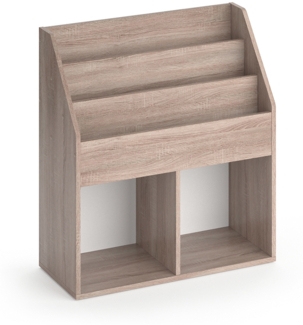 Bücherregal Luigi Sonoma 72 x 79 cm mit 2 Faltboxen Vicco