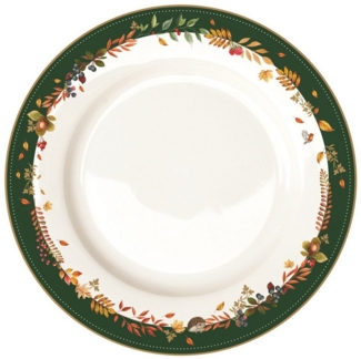 EasyLife Speiseteller Forest Dream, Spülmaschinengeeignet, Mehrfarbig, Motiv: Blätter