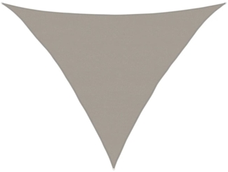vidaXL Sonnensegel 160 g/m² Dreieckig Hellgrau 5x5x6 m HDPE 4002012