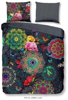 HIP Mako Satin Bettwäsche 3 teilig Bettbezug 200x220 cm Kopfkissenbezug 60x70 cm Abbra 6991.99.02 Multi