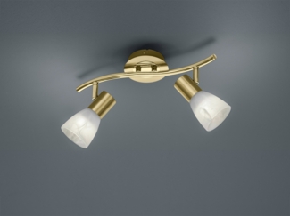 Modischer 12 Watt LED Strahler in Messing matt
