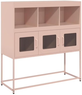 vidaXL Sideboard Rosa 100,5x39x107 cm Kaltgewalzter Stahl 853417