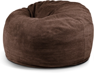 Schaumstoffsitzsack ‘OM 110‘, Bezugstoff - Waves, 100% Polyester, Chocolate, 75x110x110 cm.