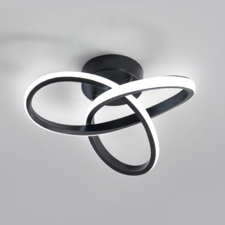 Goeco LED Deckenleuchte LED Energiesparlampe, Kleeblatt-Design, 22W, für Schlafzimmer, Weißes Licht, Acryl-Lampenschirm und hochtemperaturbeständiger Silikonlampengürtel