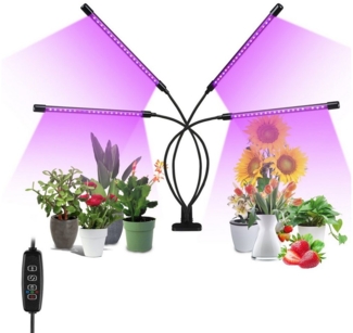 Clanmacy Pflanzenlampe LED Pflanzenlicht 80 LEDs Grow Lampe Pflanzenleuchte Wachstumslampe