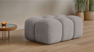 OTTO home Polsterhocker KALLIE Sitzhocker, Bubble-Optik, Maße B/T/H: 90/60/44 cm, moderne Steppung, hoher Sitzkomfort und modernes Design