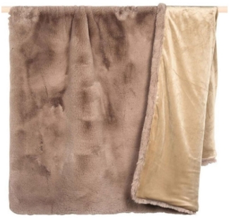 Wohndecke Pad Decke Evita Kunstpelz Beige (140x190 cm), PAD