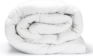 Bettdecke 200x200cm - Ganzjahresdecke, Wärmende Bettdecke für Allergiker, Antiallergisch Decke, Mikrofaser, 300gsm Weiß