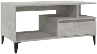 Couchtisch, Sofatisch Betongrau 90 x 49 x 45 cm Holzwerkstoff