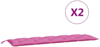vidaXL Gartenbank-Auflagen 2 Stk. Rosa Oxford-Gewebe 361733