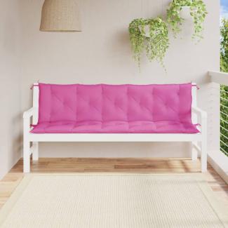 vidaXL Gartenbank-Auflagen 2 Stk. Rosa Oxford-Gewebe 361733