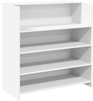 vidaXL Empfangstheke Weiß 100 x 50 x 103,5 cm Holzwerkstoff 3324160