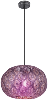 RGB LED Hängeleuchte, silber metallic, D 30 cm