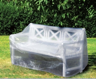 Schutzhülle Hülle Schutzhaube für Gartenbank Bank 160x80x75cm transparent 1927